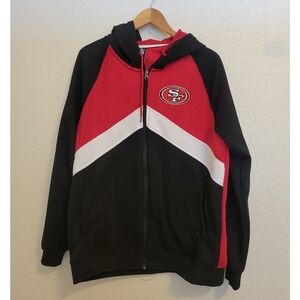 Mens San Francisco 49ers Red and Black Hoodie Size Xl